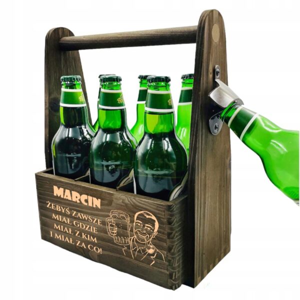 NOSIDŁO NA PIWO Z GRAWEREM PREZENT DLA ŚWIADKA URODZINY 18-99 DLA TATY