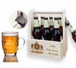 NOSIDŁO I KUFEL NA PIWO Z GRAWEREM PREZENT NA NIEGO URODZINY 18-99 DLA TATY