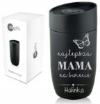 Kubek termiczny czarny 400ml z grawerem