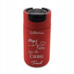 Kubek czerwony z grawerem 400 ml