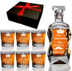 Karafka i 6 szklanek z grawerem - Idealny prezent na Dzień Dziadka!