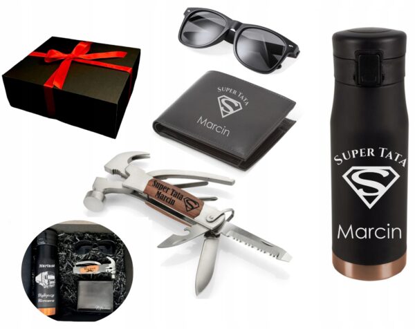 ZESTAW PREZENTOWY PREZENT DLA NIEGO URODZINY GRAWER KUBEK TERMICZNY PORTFEL