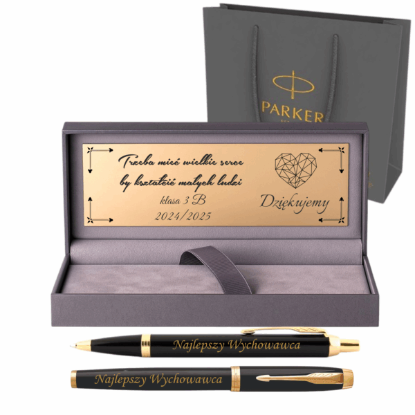 DŁUGOPIS PIÓRO PARKER IM Z GRAWEREM PREZENT DLA NAUCZYCIELA