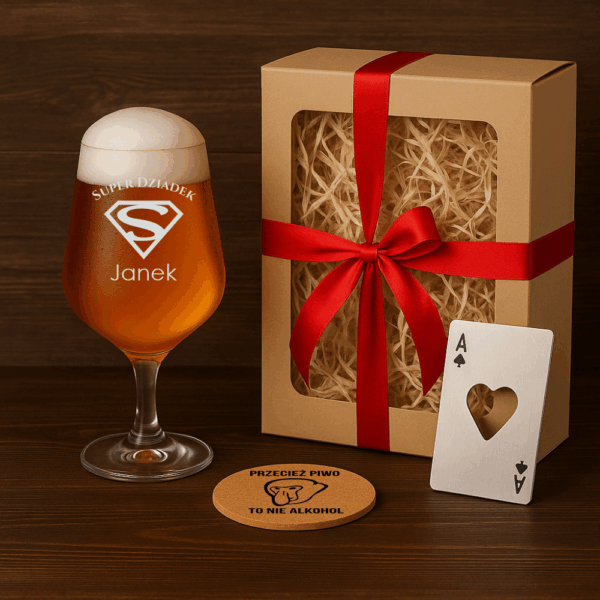 POKAL DO PIWA Z GRAWEREM NA DZIEŃ DZIADKA