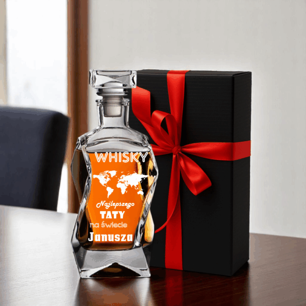 KARAFKA DO WHISKY Z GRAWEREM DZIEŃ OJCA PREZENT DLA NIEGO URODZINY 18-99