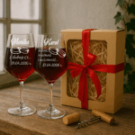 Kieliszki do wina GRAWER 530 ml PREZENT ŚLUB URODZINY ROCZNICA WALENTYNKI