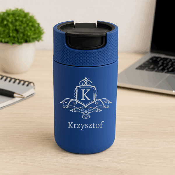 KUBEK TERMICZNY TERMOS GRAWER Z GRAWEREM LOGO PREZENT DZIEŃ KOBIET URODZINY