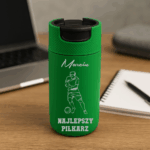 KUBEK TERMICZNY TERMOS GRAWER Z GRAWEREM ZIELONY