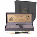 DŁUGOPIS PARKER URBAN MUTED BLACK GT Z GRAWEREM PODZIĘKOWANIE DLA LEKARZA