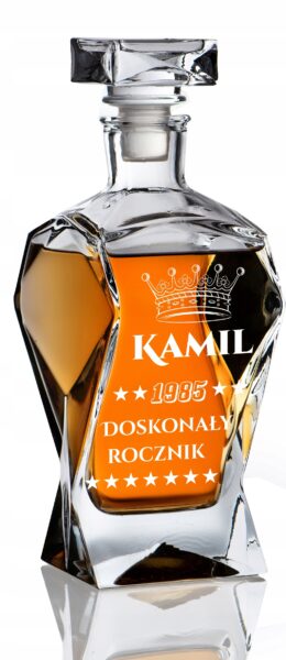 KARAFKA Z GRAWEREM NA URODZINY KAWALERSKI ŚLUB DLA ŚWIADKA