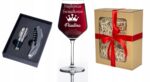 Kieliszek do wina z grawerem i akcesoria do wina prezent dla Świadkowej