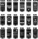 czarna butelka z grawerem