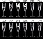 Kieliszki do wina i szampana zwykłe z grawerem