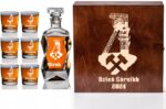 SKRZYNKA KARAFKA SZKLANKI DO WHISKY GRAWER DZIEŃ GÓRNIKA ŚWIĘTA BARBÓRKA