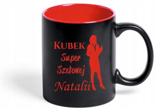 KUBEK Z NADRUKIEM GRAWER PREZENT DUŻY 350 ML