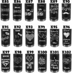 czarna butelka z grawerem