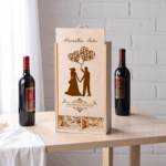 Skrzynka na 2 wina ażurowa 3