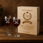 KIELISZKI + SKRZYNKA Z GRAWEREM ŚLUB PREZENT