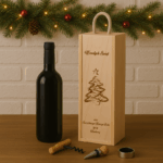 SKRZYNKA NA WINO Z GRAWEREM ŚWIĘTA BOŻE NARODZENIE