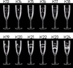 Kieliszki do wina i szampana zwykłe z grawerem