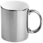 Kubek ceramiczny srebrny z grawerem