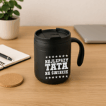 KUBEK TERMICZNY Z RĄCZKĄ GRAWER PERSONALIZOWANY NA DZIEŃ OJCA