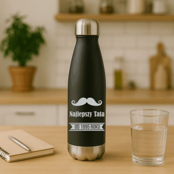KUBEK BUTELKA TERMICZNY Z GRAWEREM PERSONALIZOWANY na Dzień Ojca