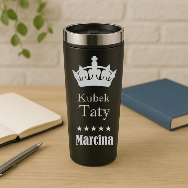 KUBEK TERMICZNY 350 ML Z GRAWEREM PERSONALIZOWANY NA DZIEŃ OJCA