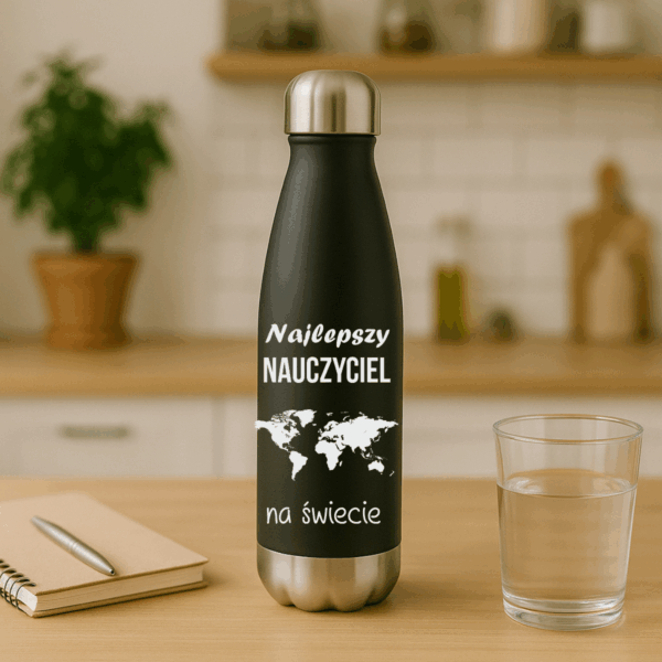 KUBEK BUTELKA TERMICZNY Z GRAWEREM PERSONALIZOWANY Dla Nauczyciela