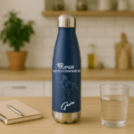 KUBEK BUTELKA TERMICZNY Z GRAWEREM PERSONALIZOWANY NIEBIESKI Dla Nauczyciela