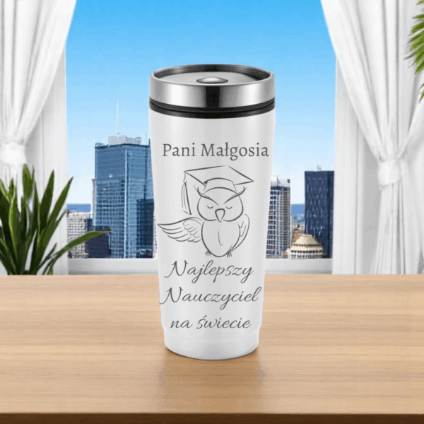 KUBEK TERMICZNY 350 ML Z GRAWEREM PERSONALIZOWANY dla Nauczyciela