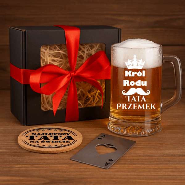 Kufel do piwa z grawerem