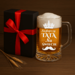 KUFEL DO PIWA Z GRAWEREM 660 ml PREZENT NA DZIEŃ OJCA