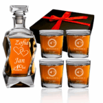 Karafka 4 szklanki Łamana Rocznica