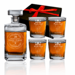 Karafka 4 szklanki kwadrat Rocznica