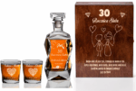 SKRZYNKA KARAFKA SZKLANKI DO WHISKY Z GRAWEREM ROCZNICA ŚLUBU