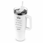 KUBEK TERMICZNY Z GRAWEREM 1200 ml Biały