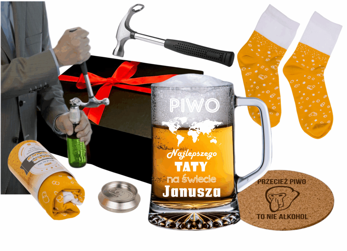 pudełko prezentowe kufel młotek 3